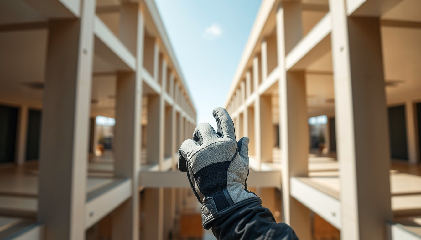 hawk training glove in editorial style