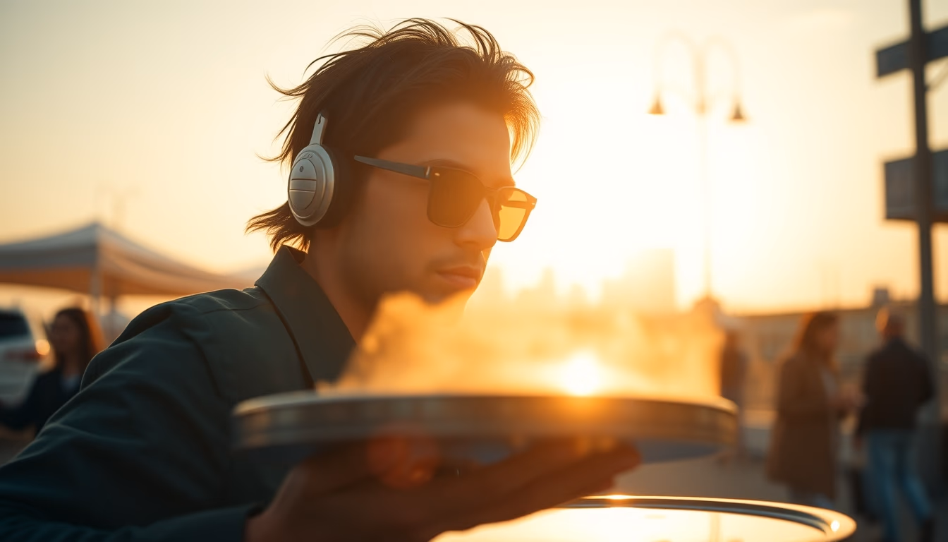 hdd platter exposed in editorial style