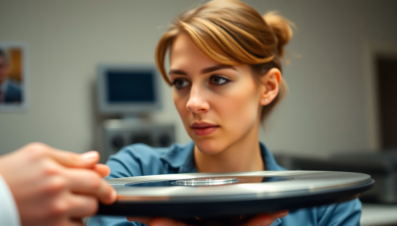 hdd platter exposed in editorial style