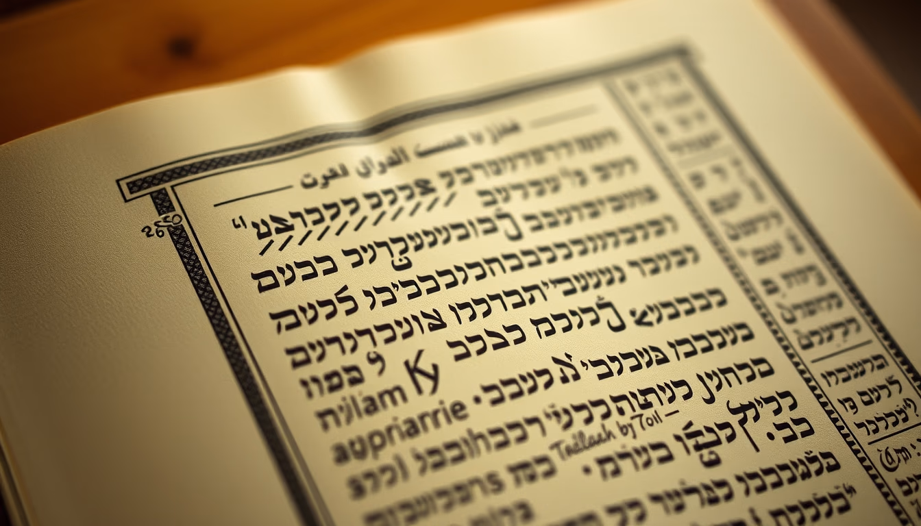 hebrew calligraphy torah in editorial style