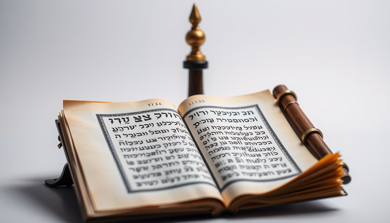 hebrew calligraphy torah in editorial style