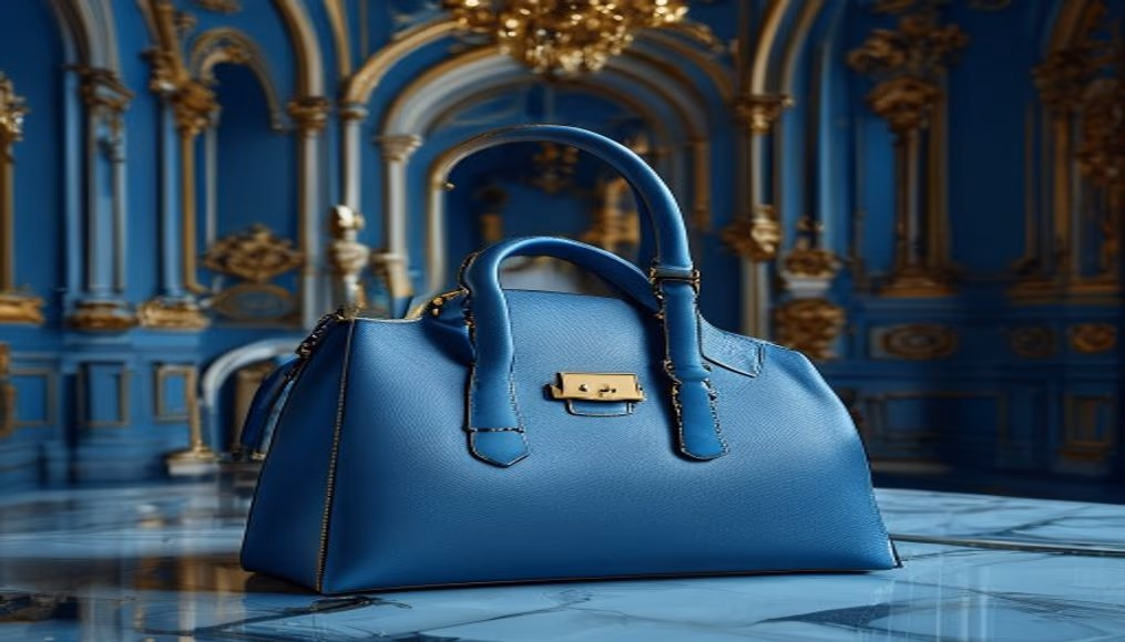 Hermes birkin 35 bleu electrique em fotografia editorial de luxo