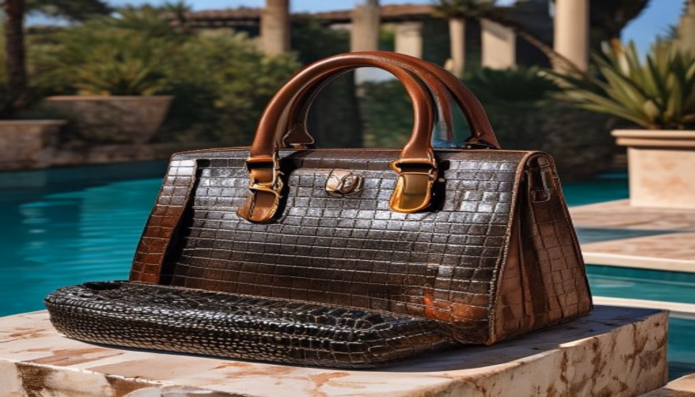 hermes himalaya birkin niloticus crocodile in luxury editorial photography