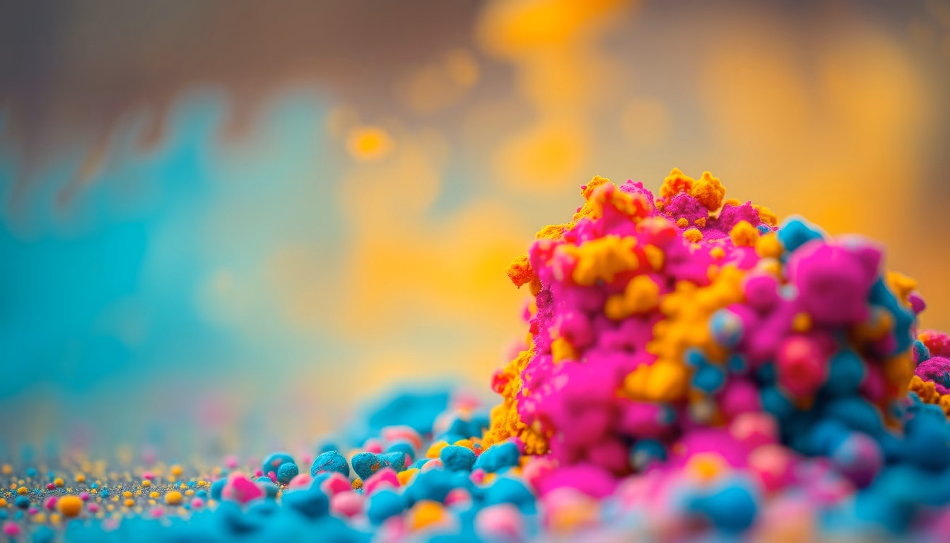 holi powder colors in editorial style