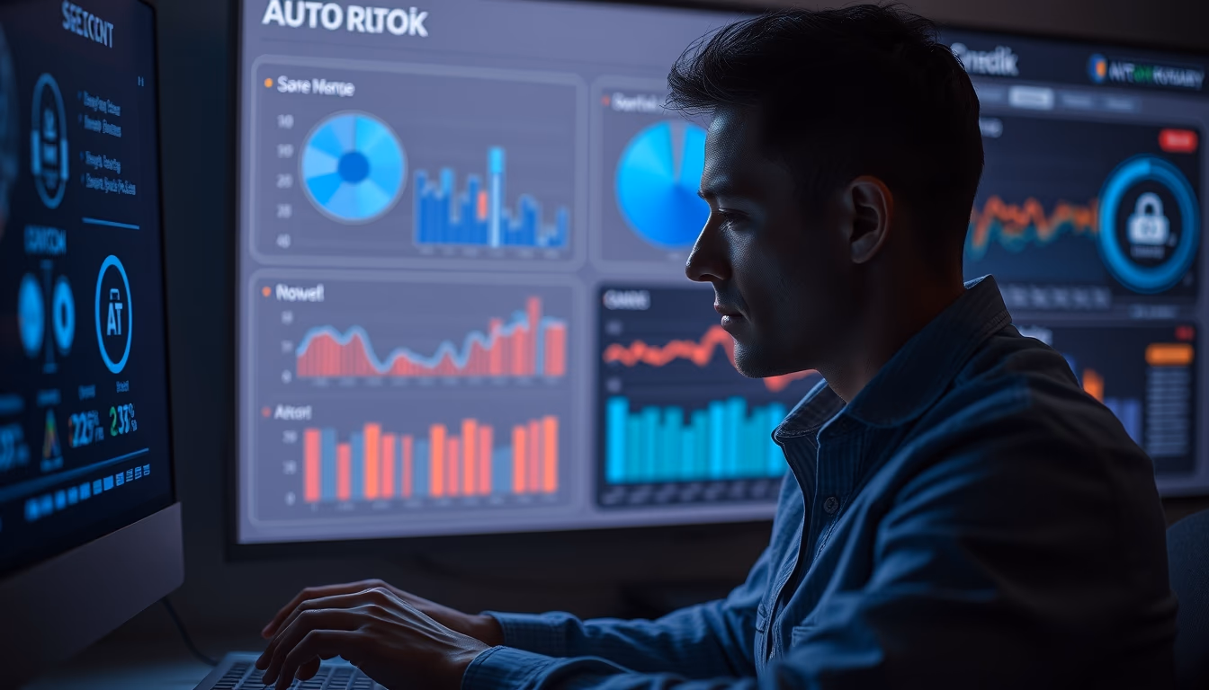 home automation dashboard in editorial style