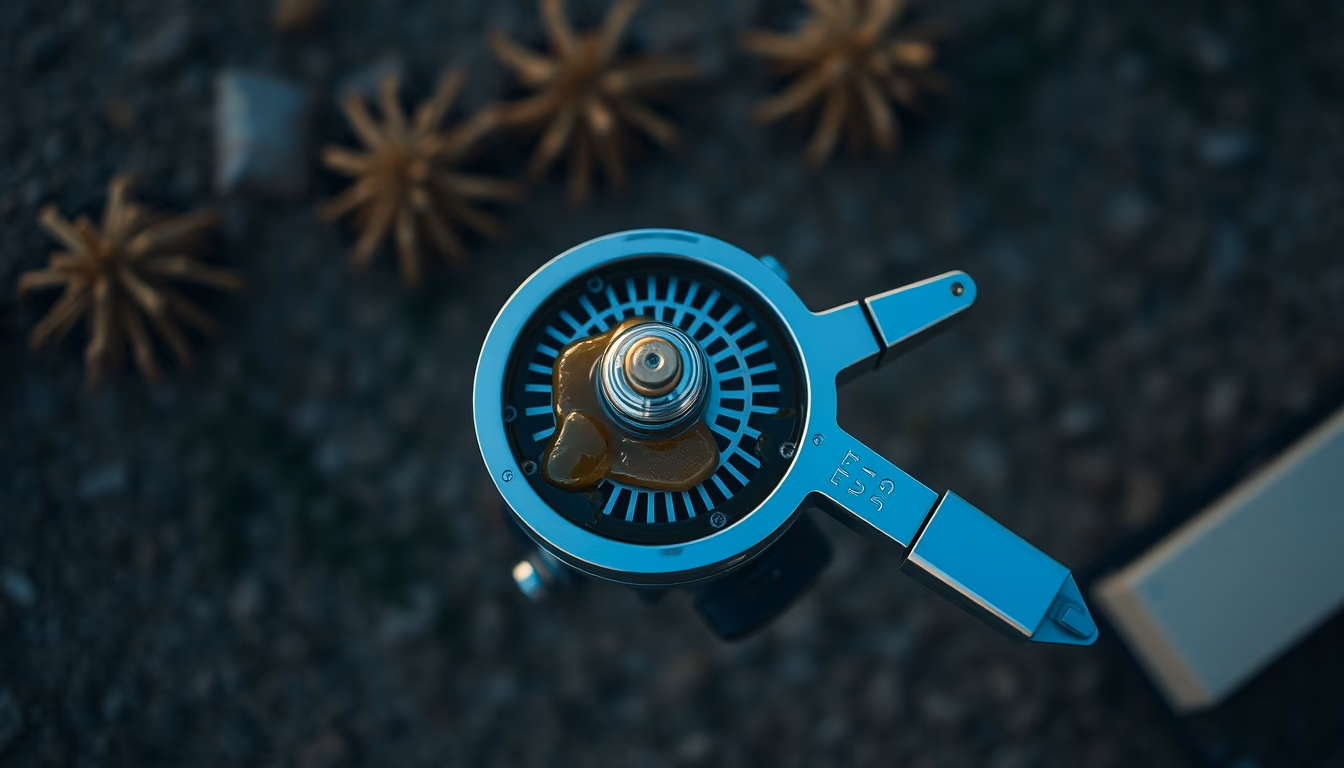 honey extractor stainless in editorial style