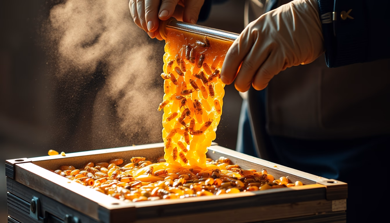 honey extractor stainless in editorial style