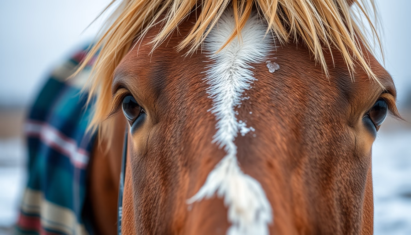 horse blanket plaid in editorial style