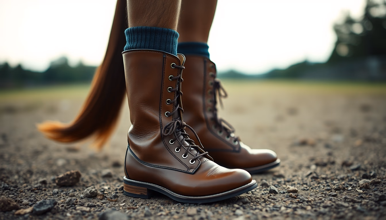 horse boots polo in editorial style