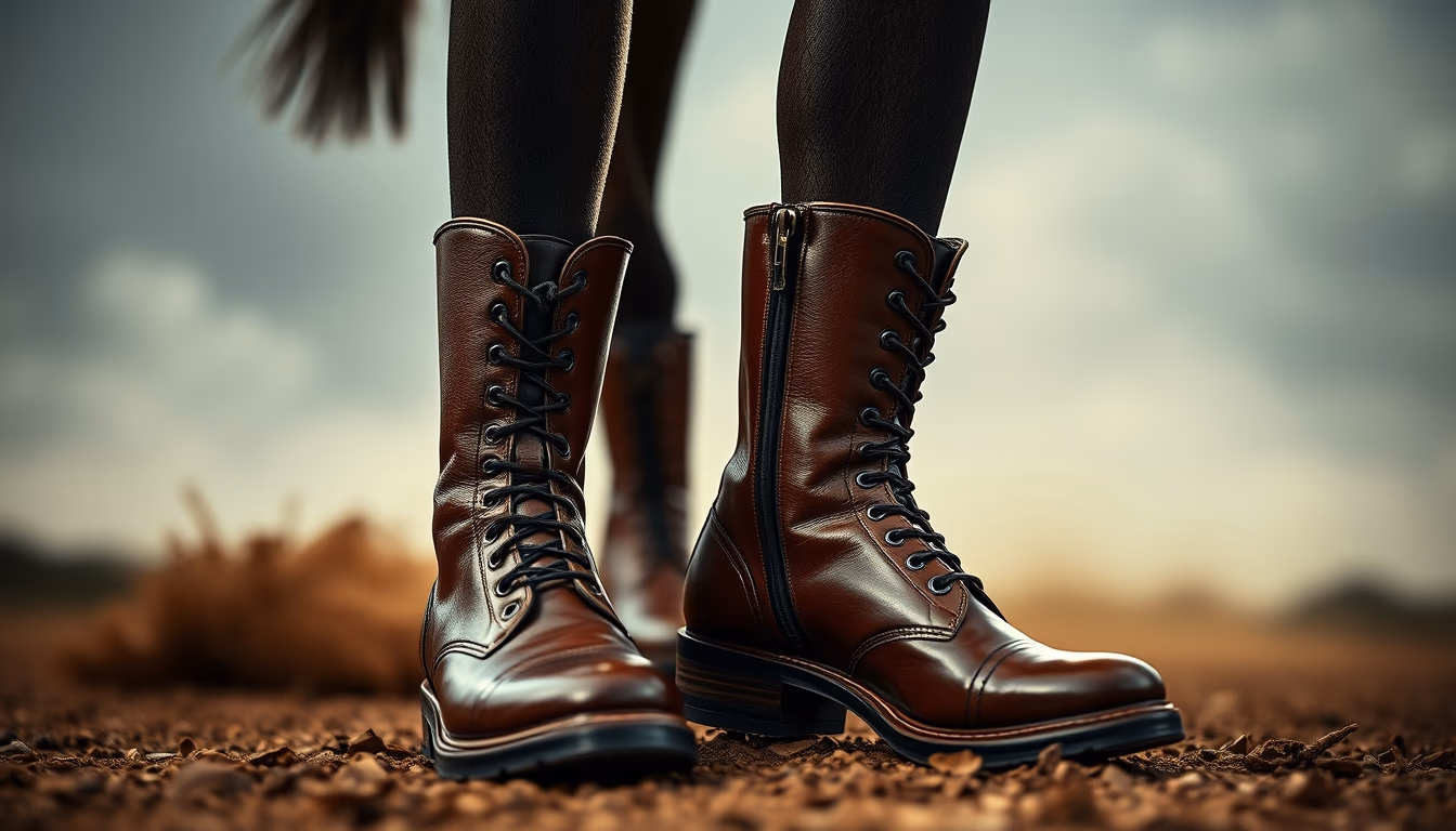 horse boots polo in editorial style