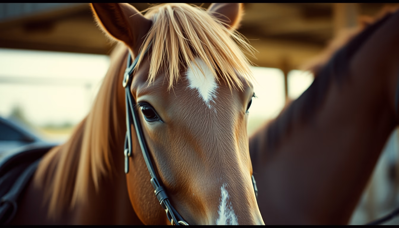 horse bridle reins in editorial style