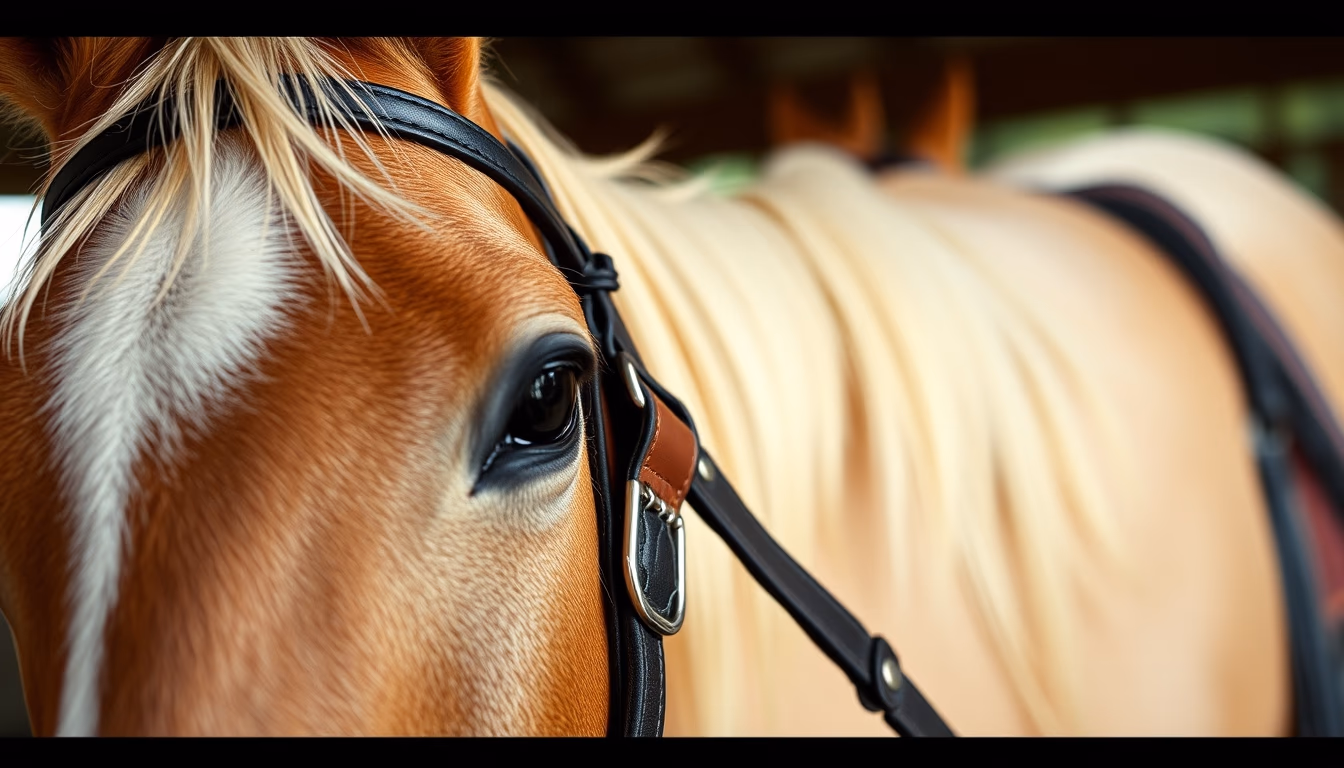 horse bridle reins in editorial style