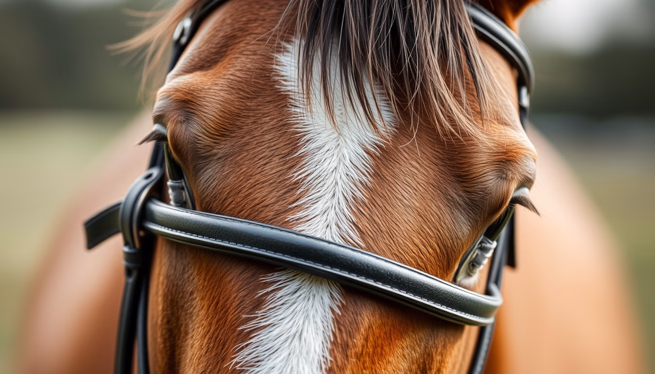 horse bridle reins in editorial style