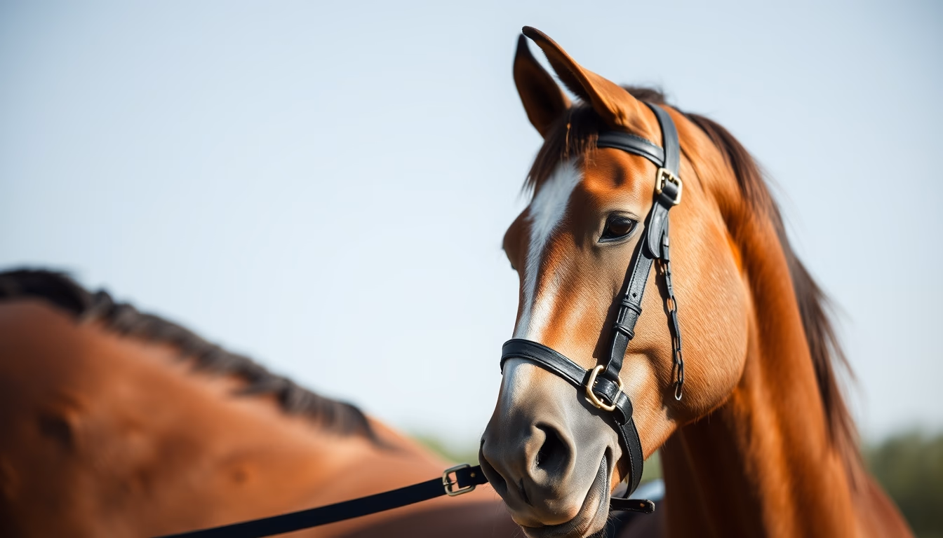 horse bridle reins in editorial style