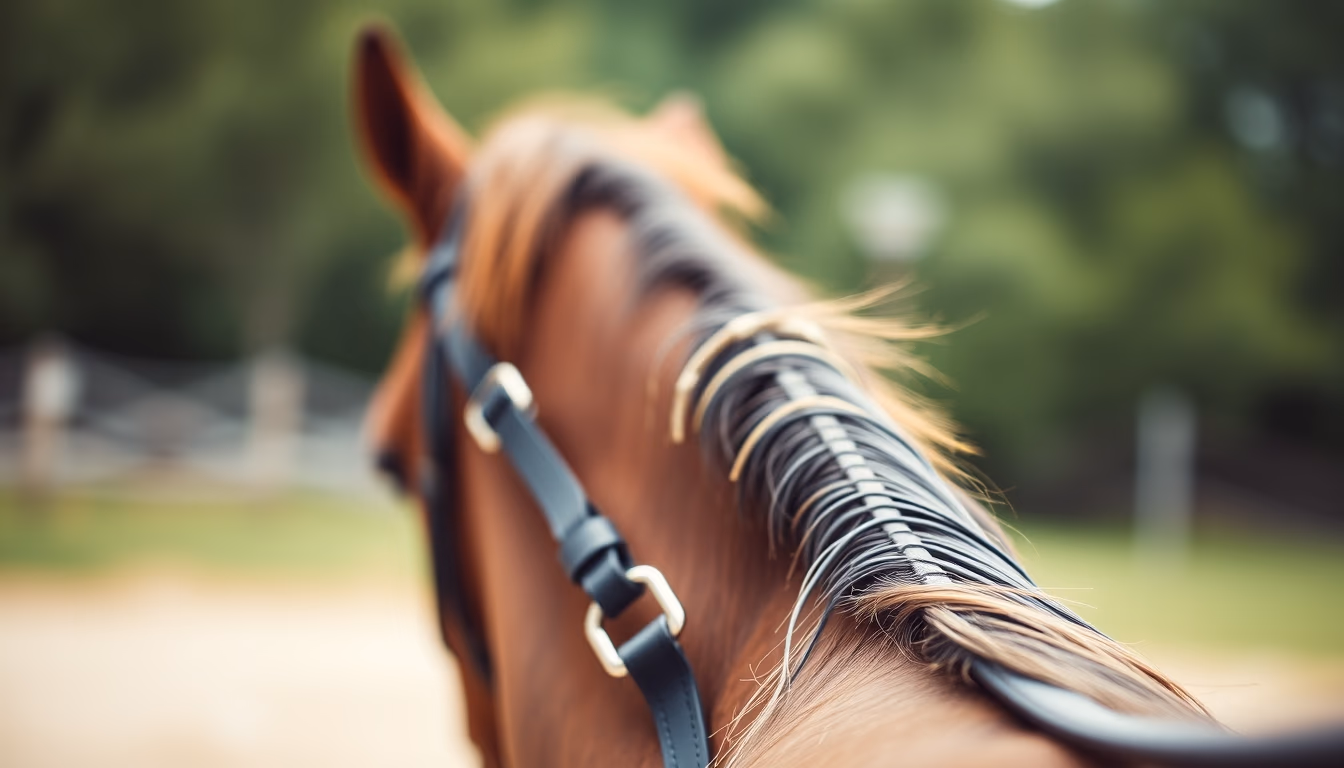 horse bridle reins in editorial style