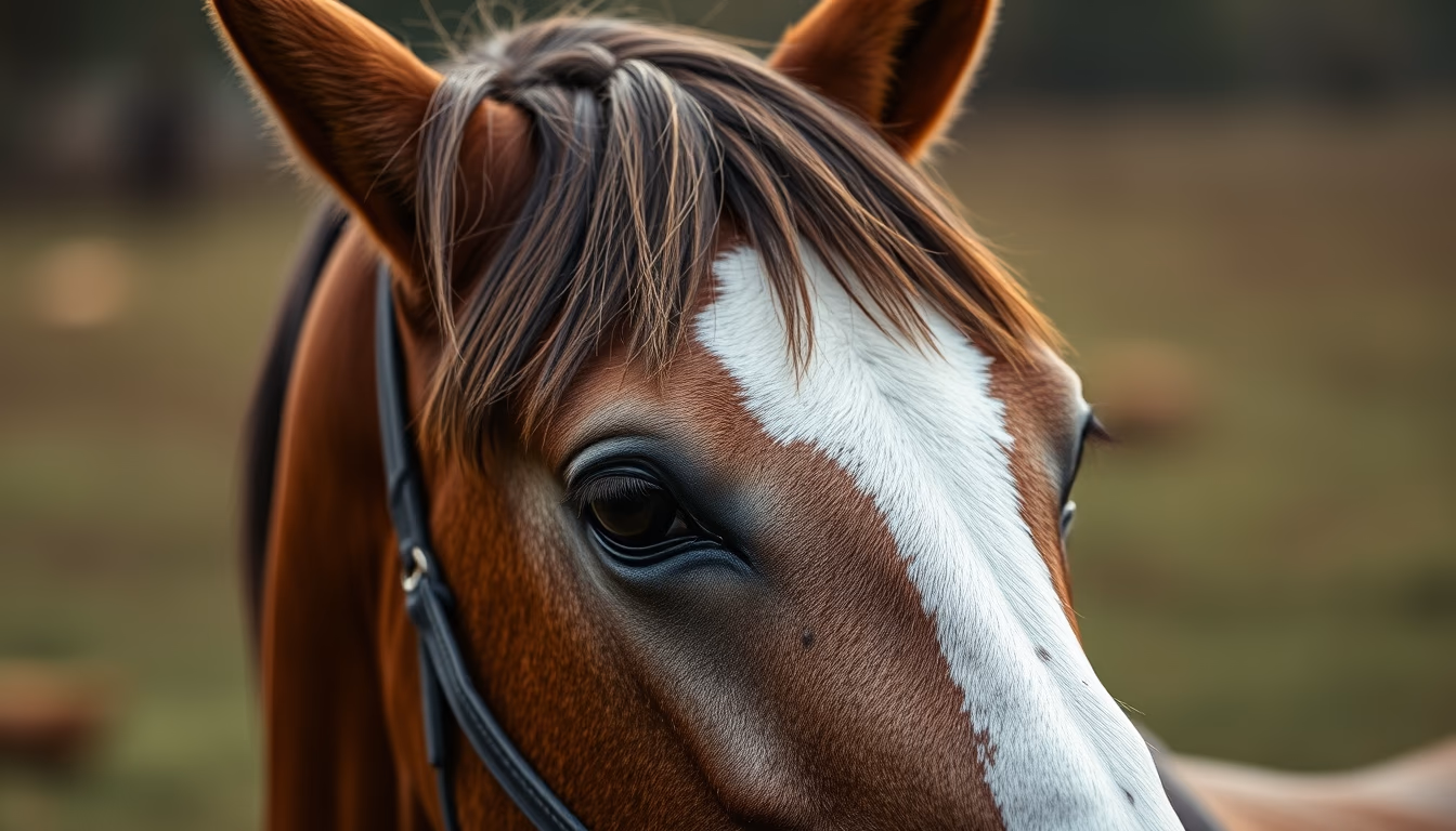 horse mane braided in editorial style