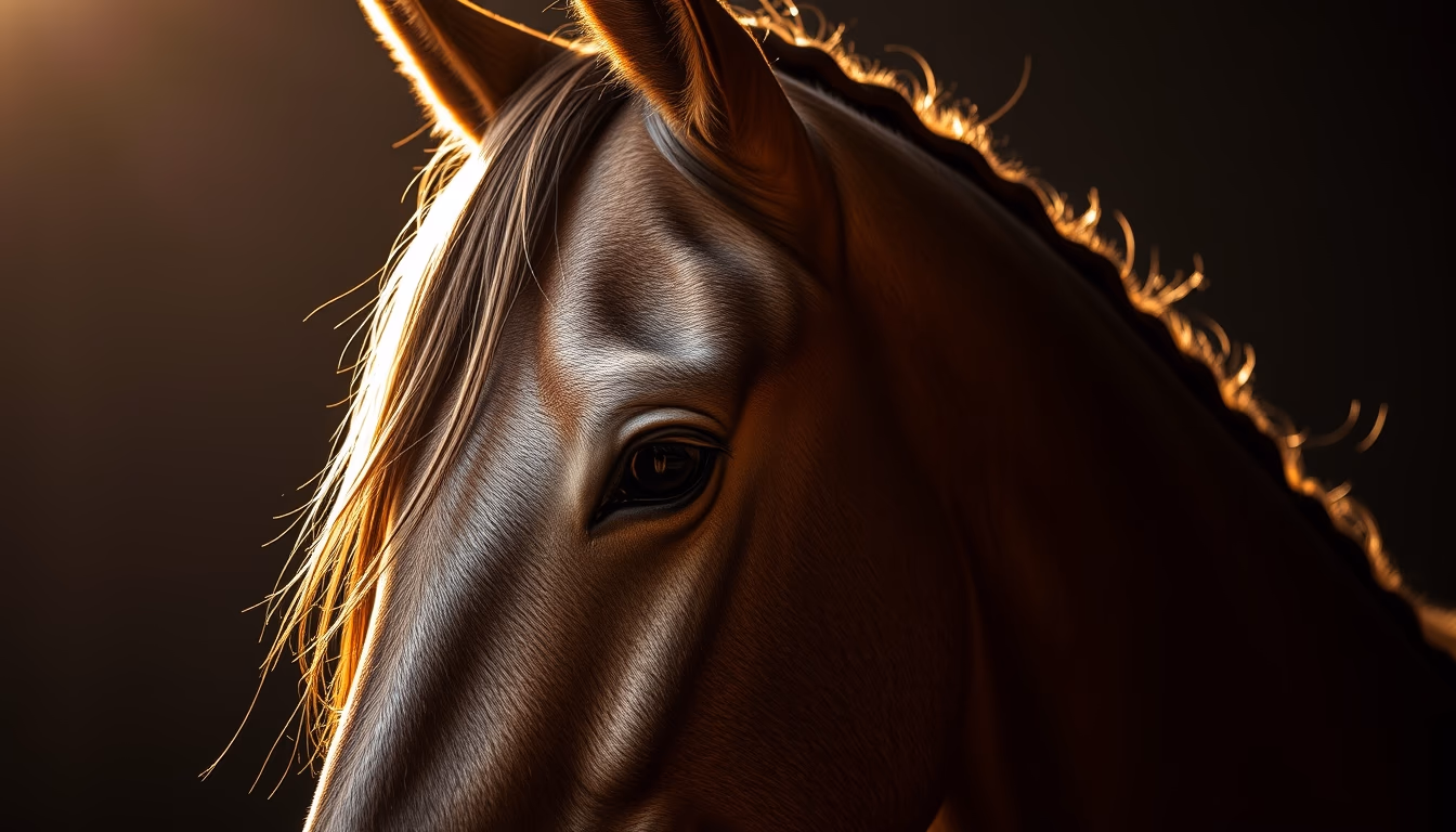 horse mane braided in editorial style