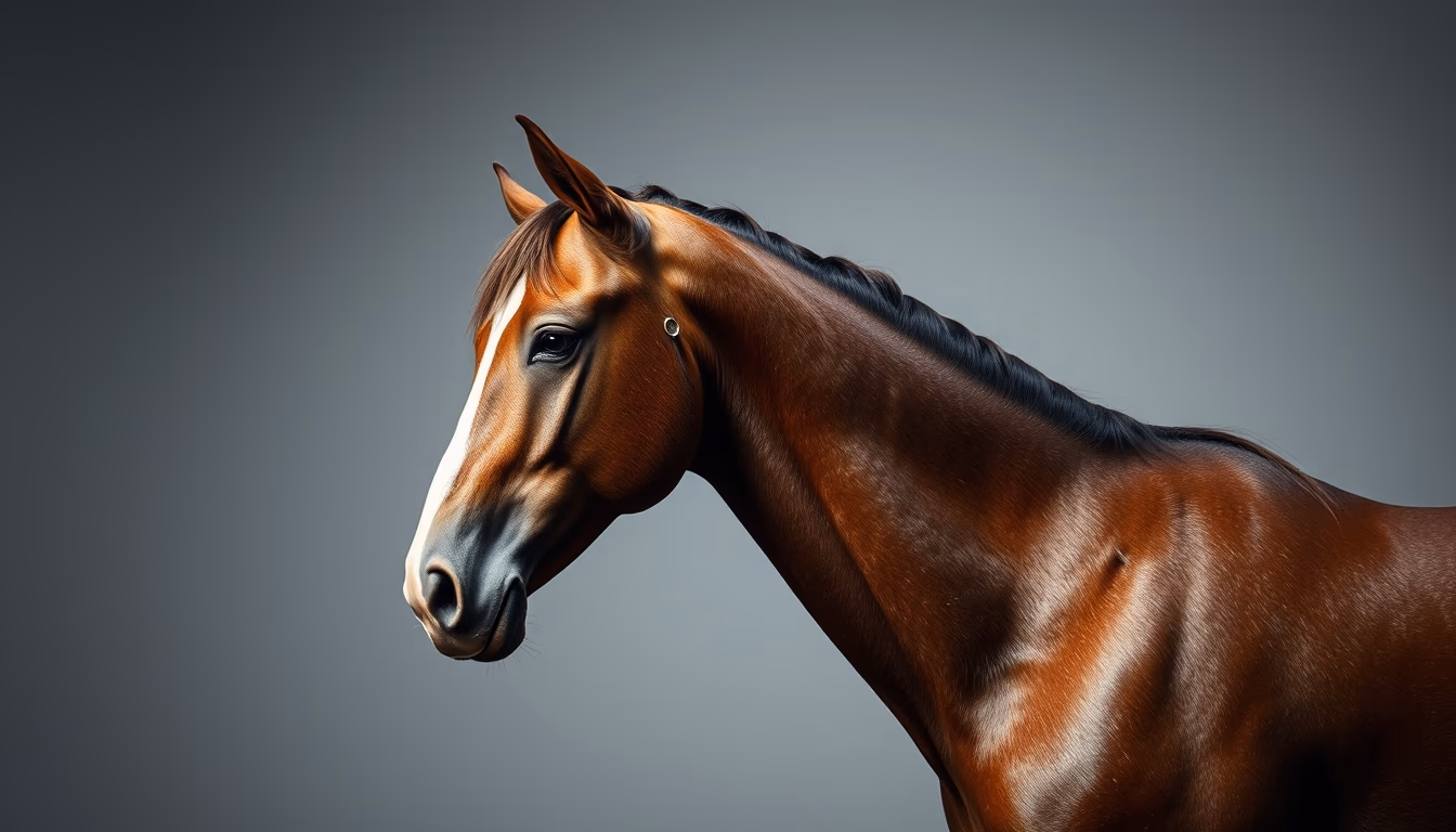 horse mane braided in editorial style