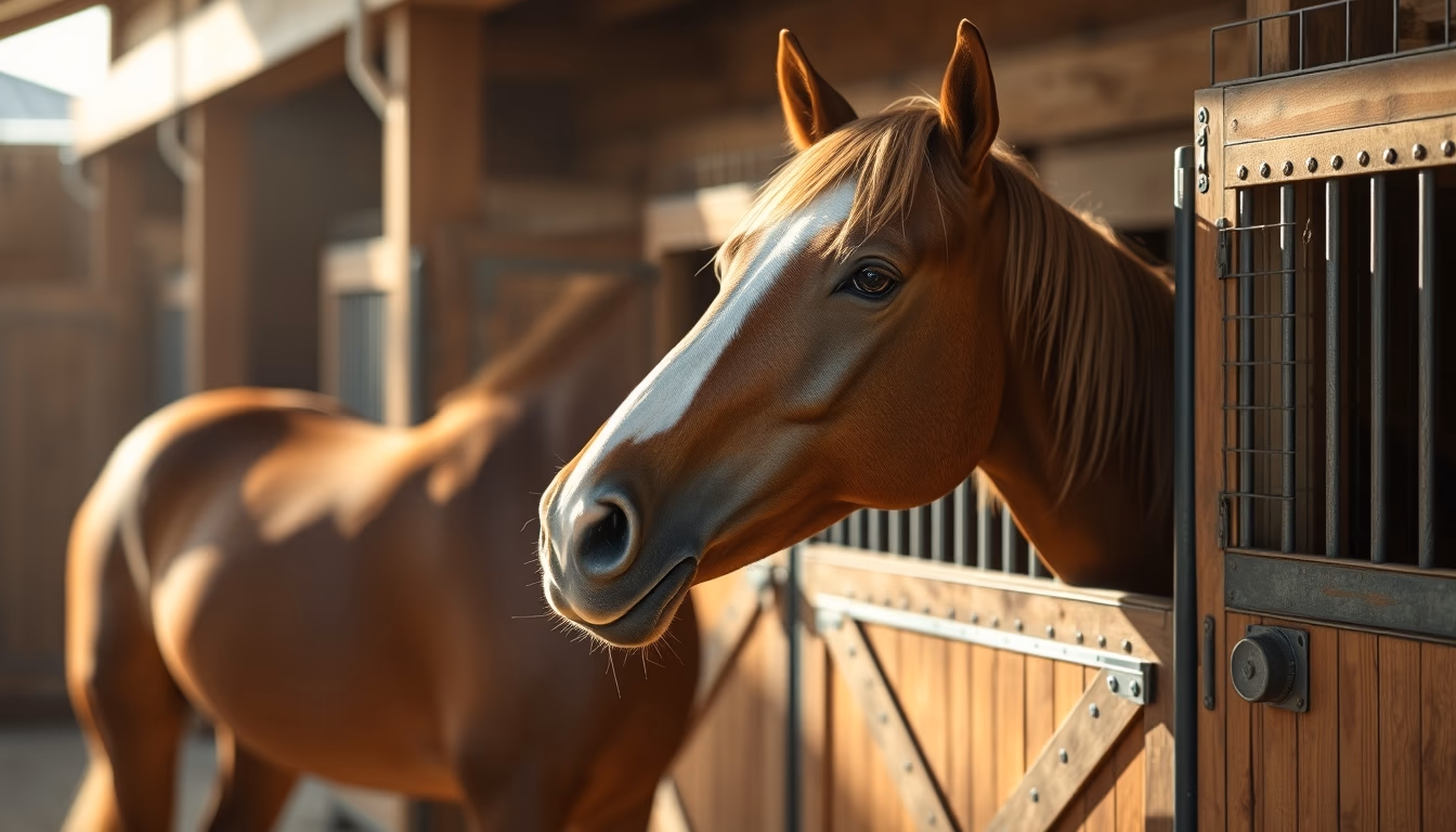 horse stable wooden box in editorial style