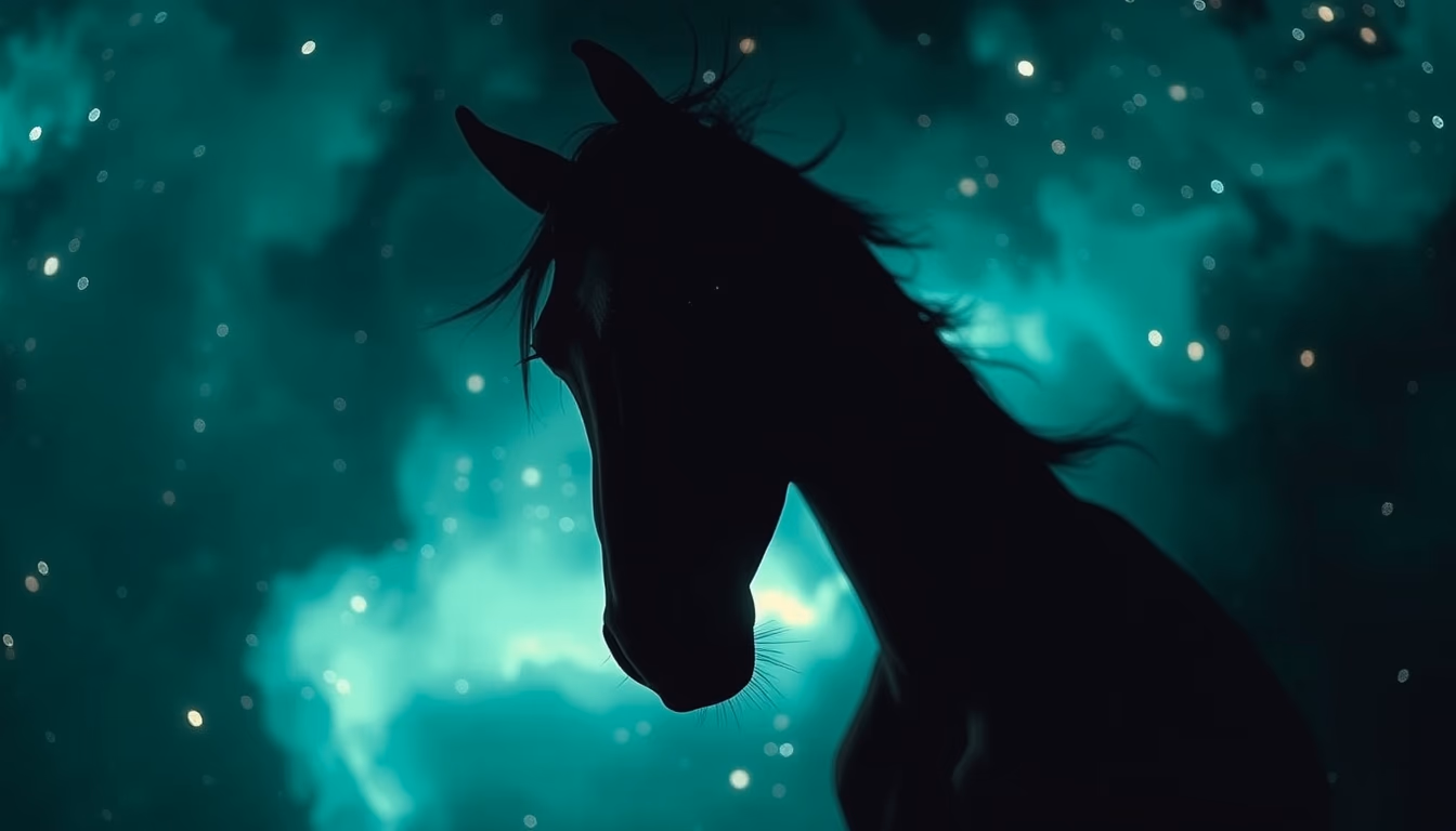 horsehead nebula dark in editorial style