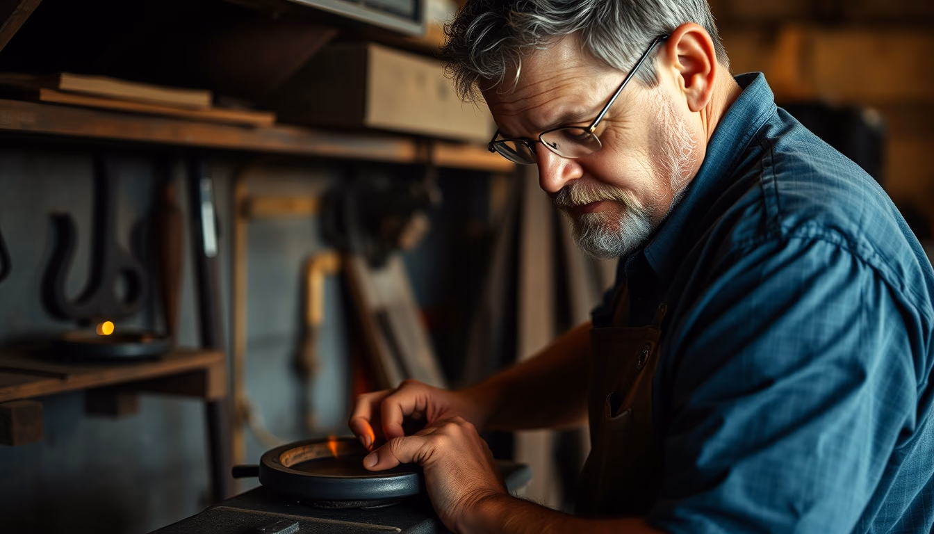 horseshoe iron forge in editorial style