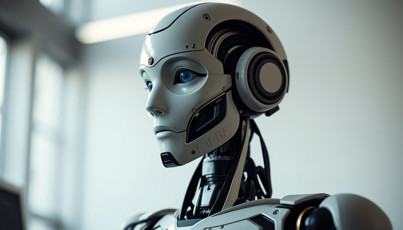 humanoid robot atlas in editorial style