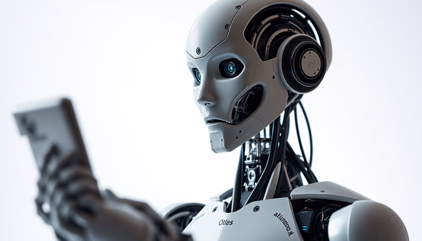 humanoid robot atlas in editorial style