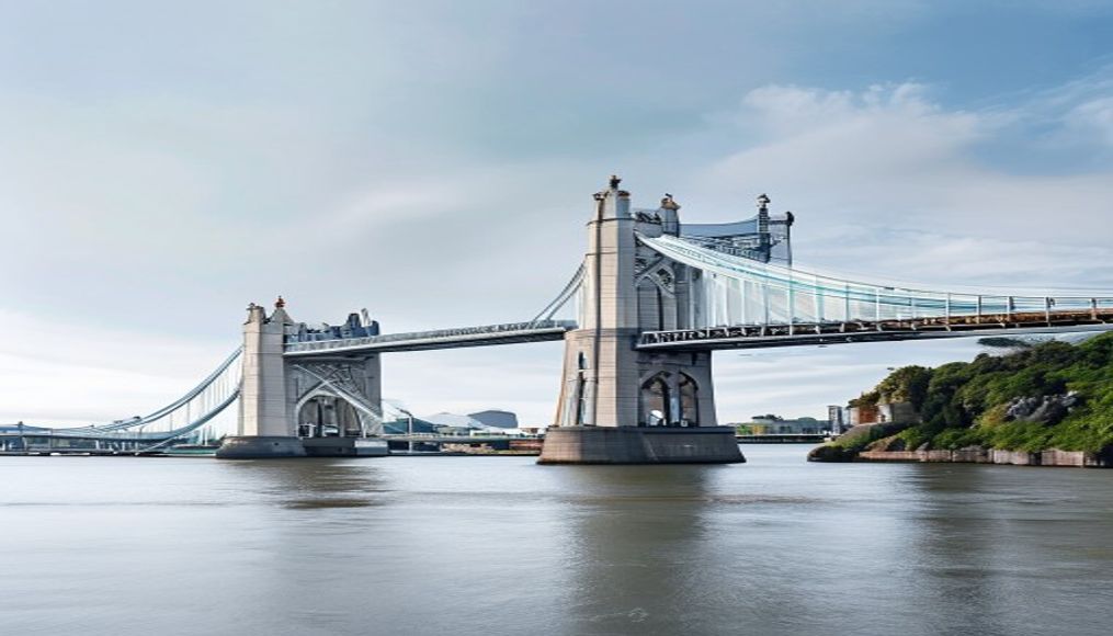 humber bridge uk in editorial style