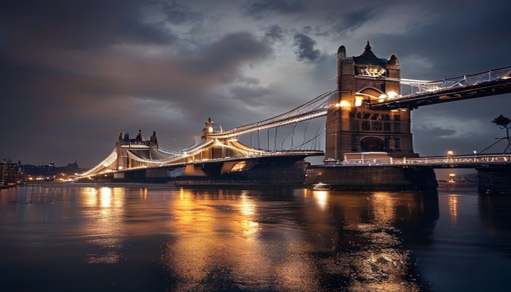 humber bridge uk in editorial style