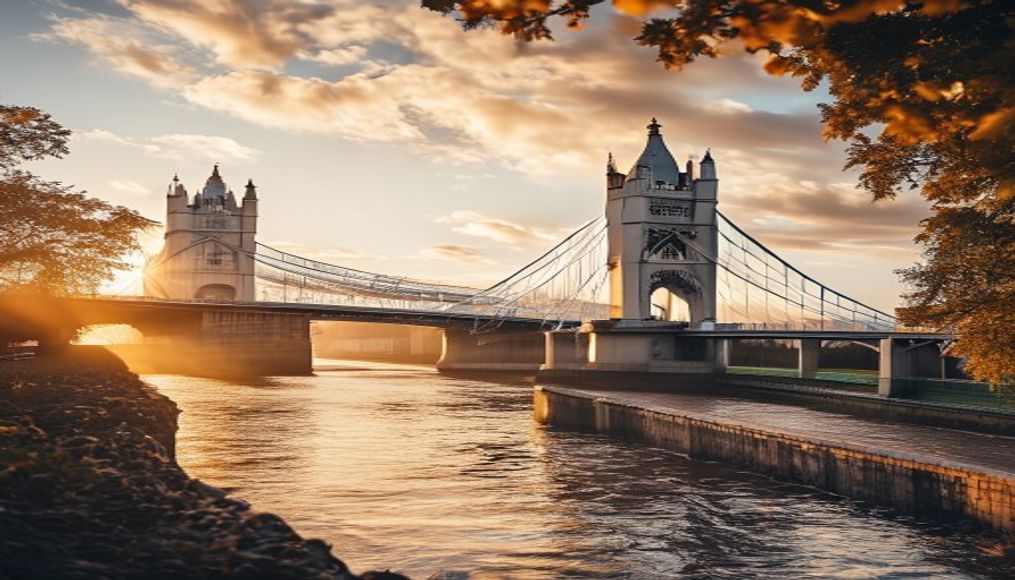 humber bridge uk in editorial style