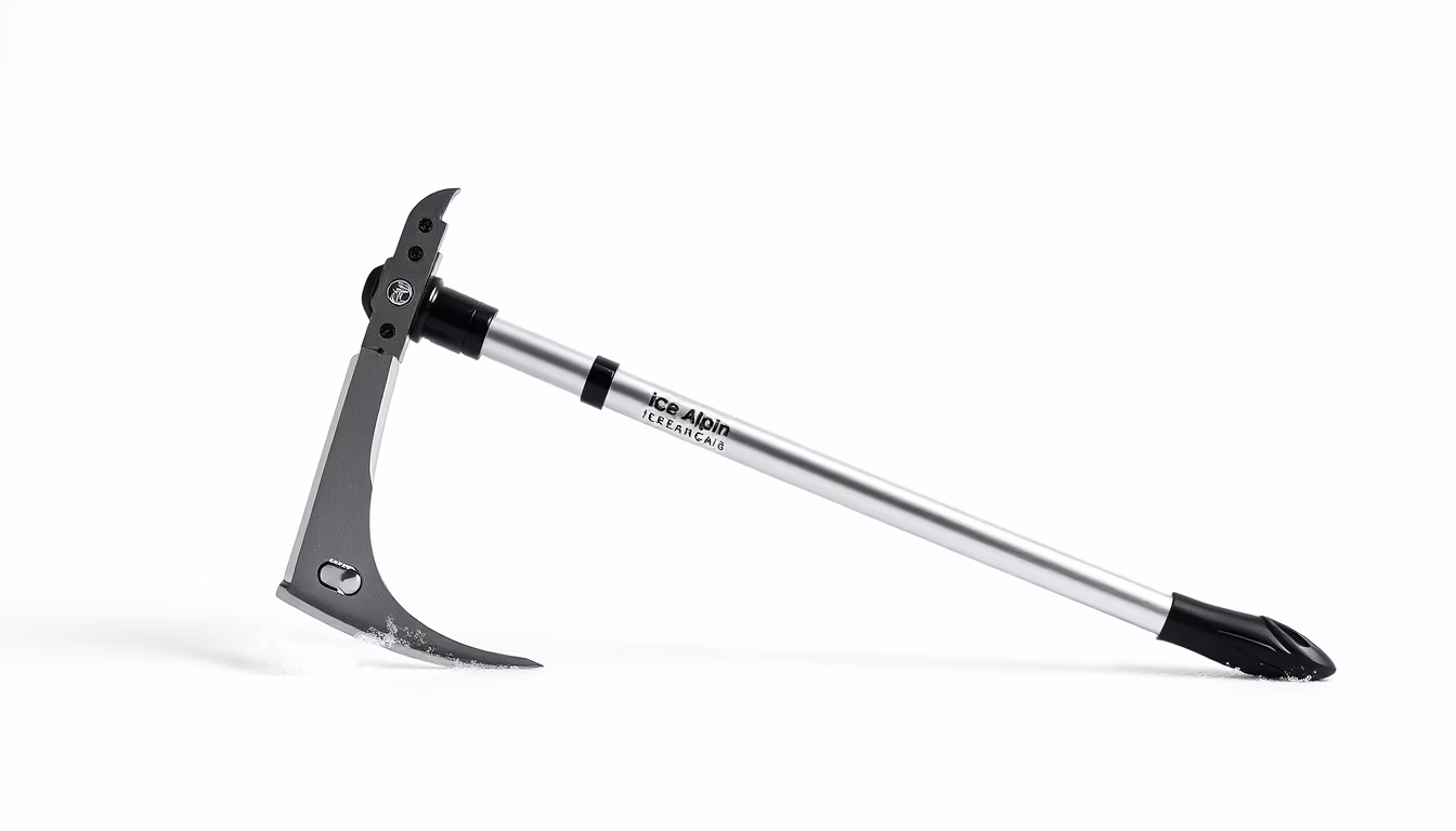 ice axe alpine in editorial style