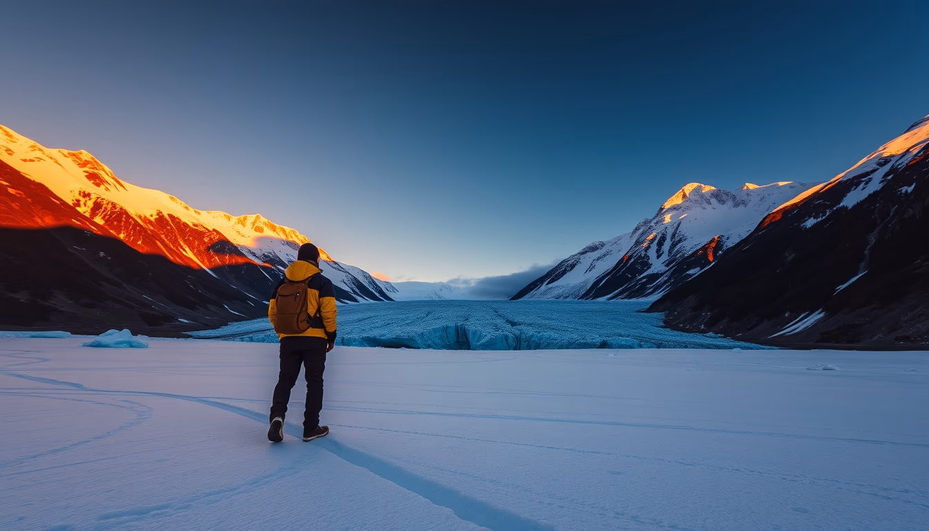 icefields parkway canada in editorial style