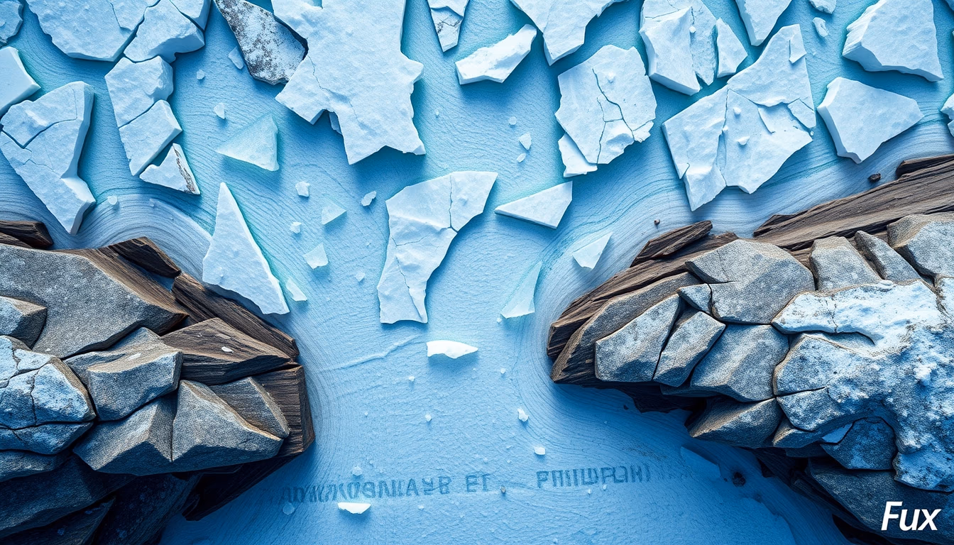 icefields parkway canada in editorial style