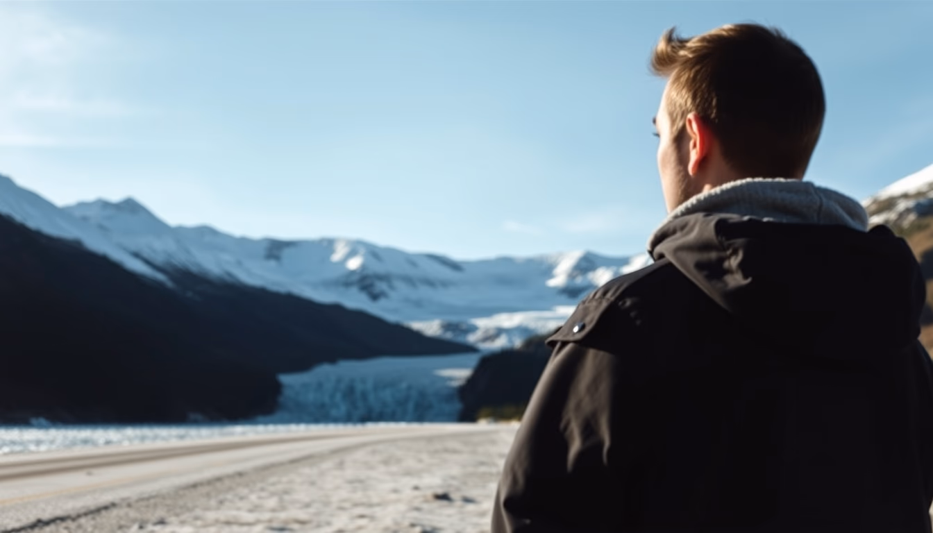 icefields parkway canada in editorial style