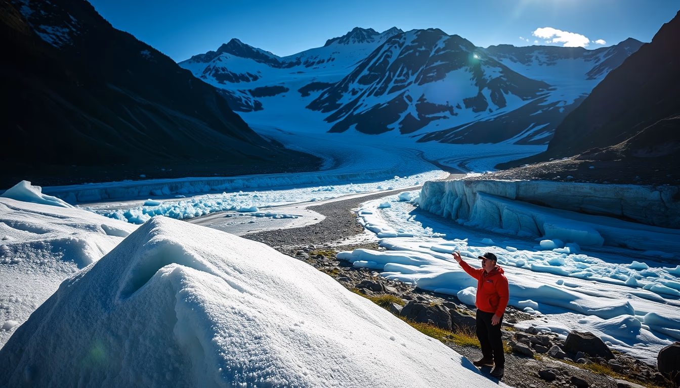 icefields parkway canada in editorial style