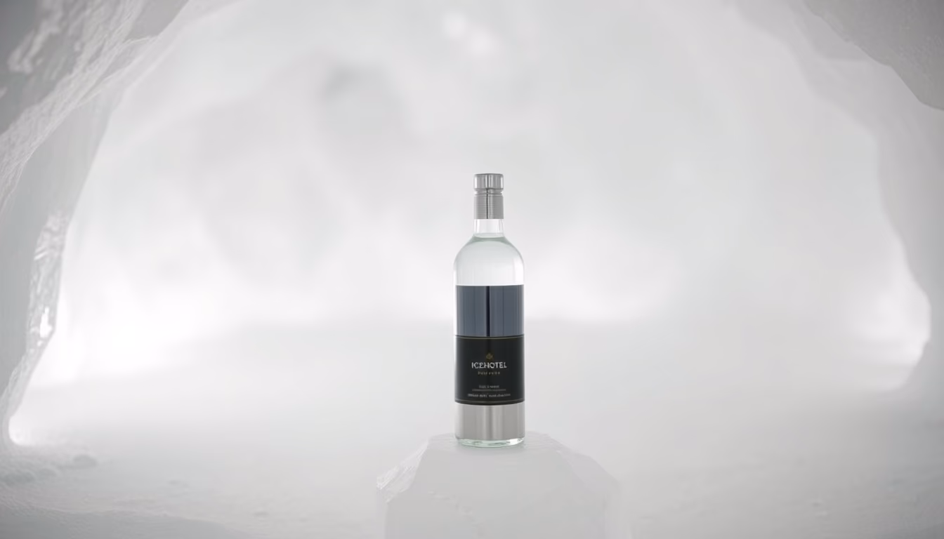 icehotel sweden ice in editorial style