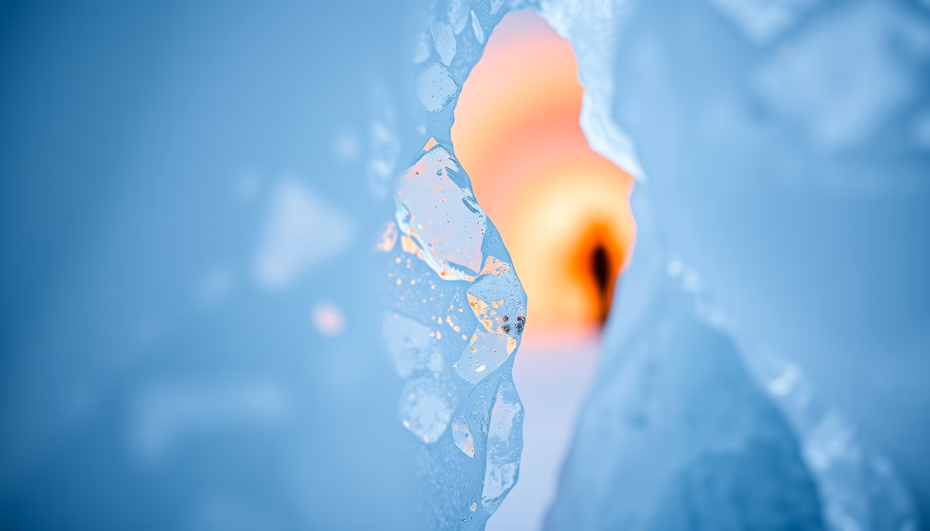 icehotel sweden ice in editorial style