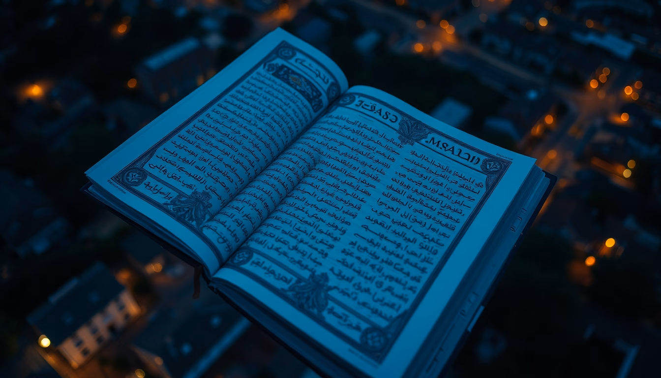 illuminated manuscript in editorial style