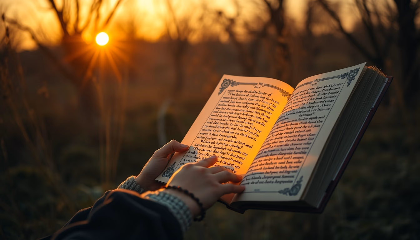 illuminated manuscript in editorial style