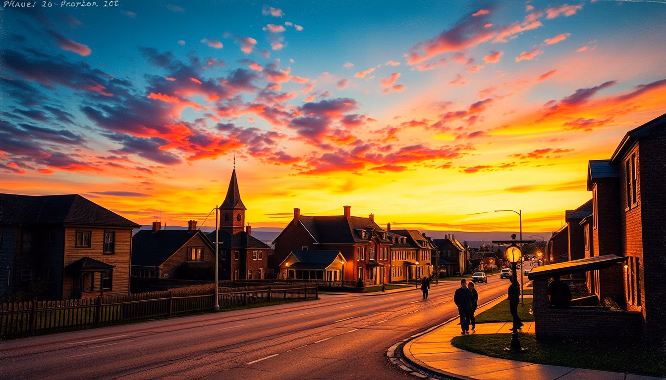 illustrated postcard 1900 in editorial style