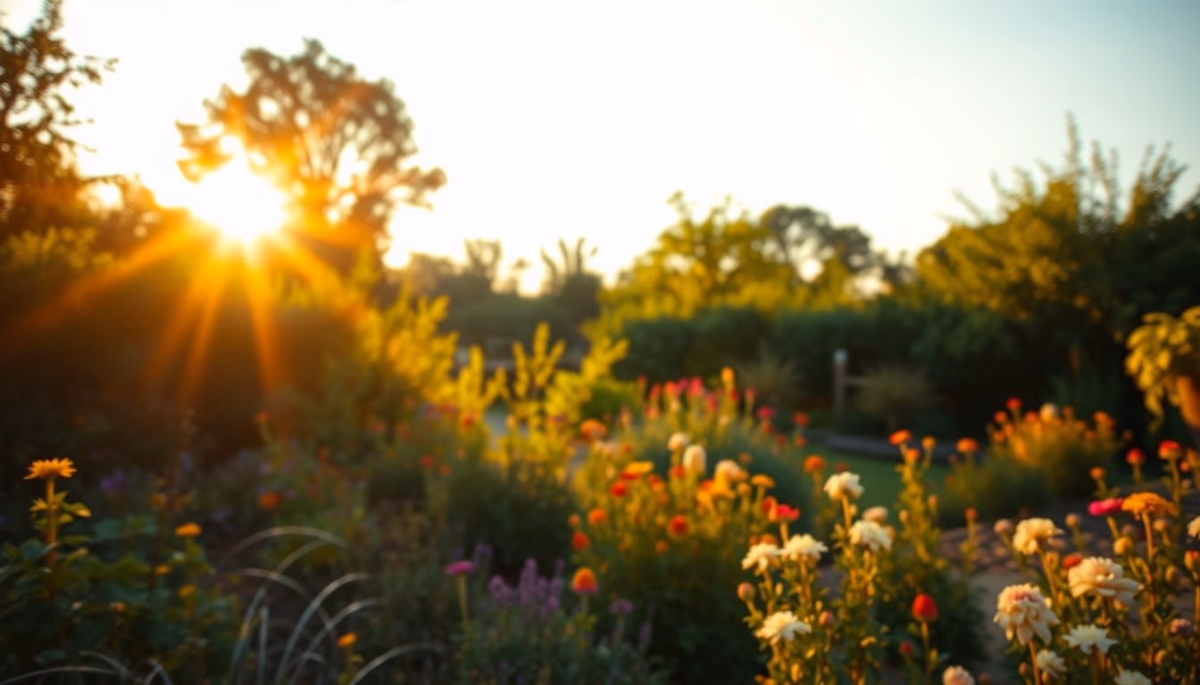 impressionist garden monet style in editorial style