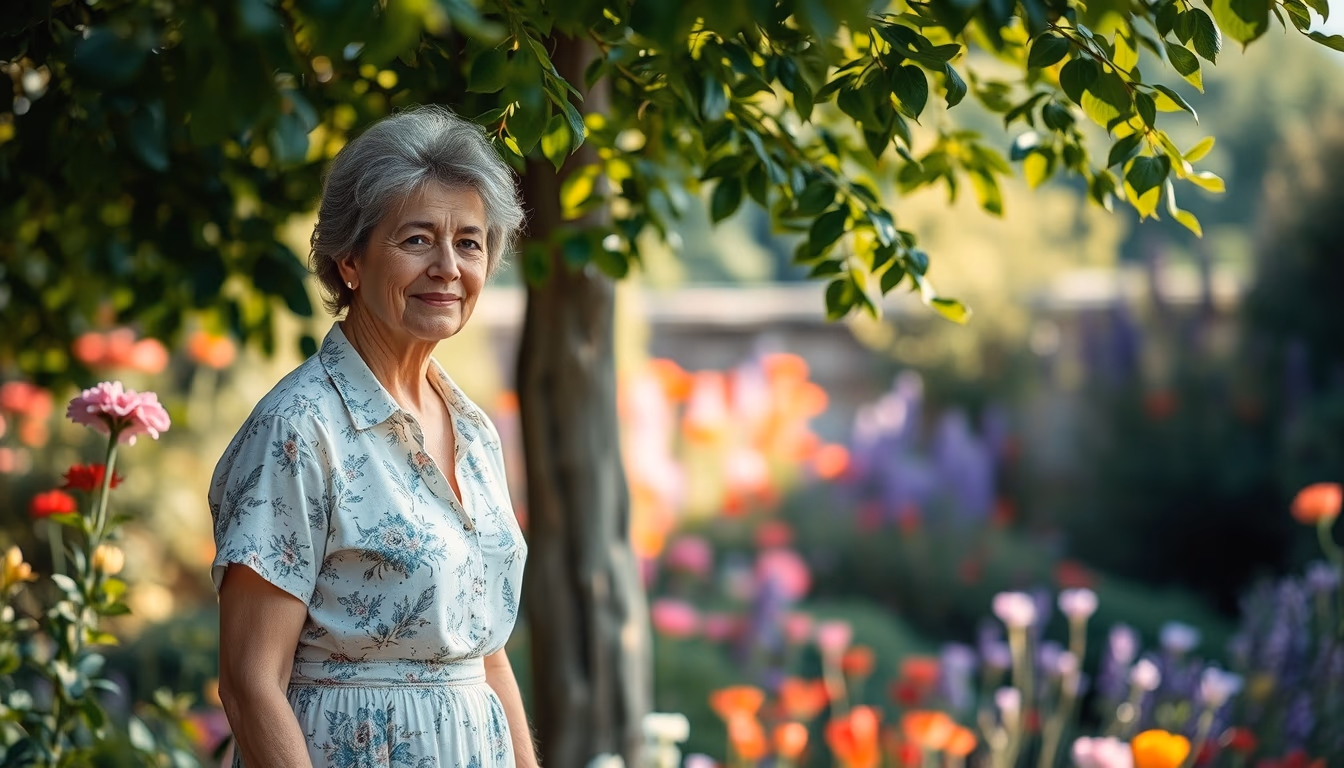 impressionist garden monet style in editorial style