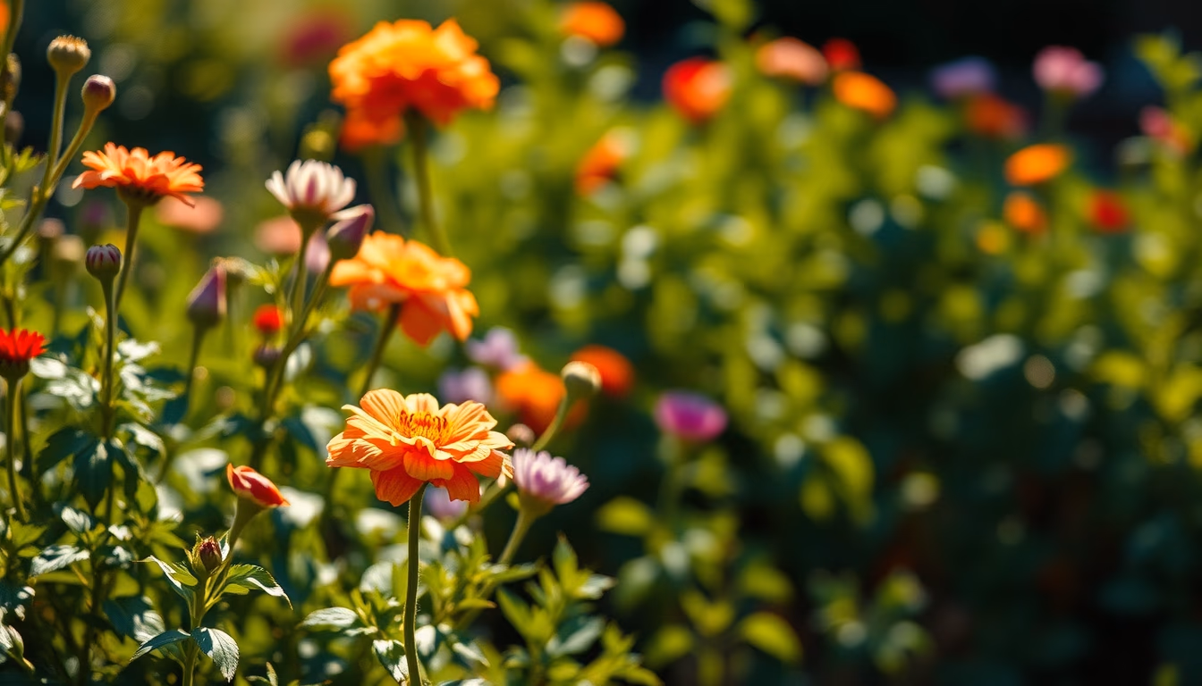 impressionist garden monet style in editorial style