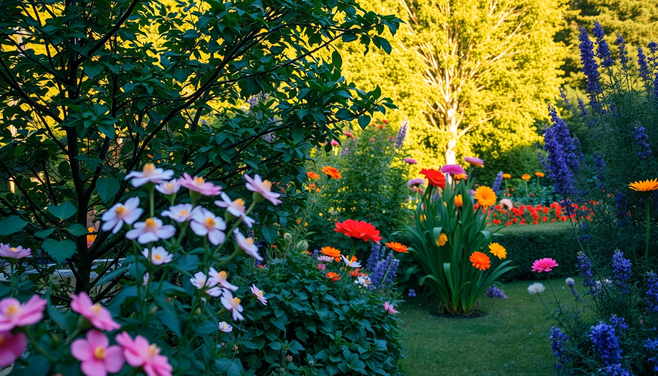 impressionist garden monet style in editorial style