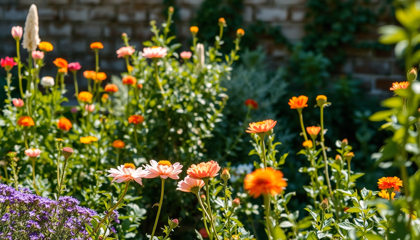 impressionist garden monet style in editorial style