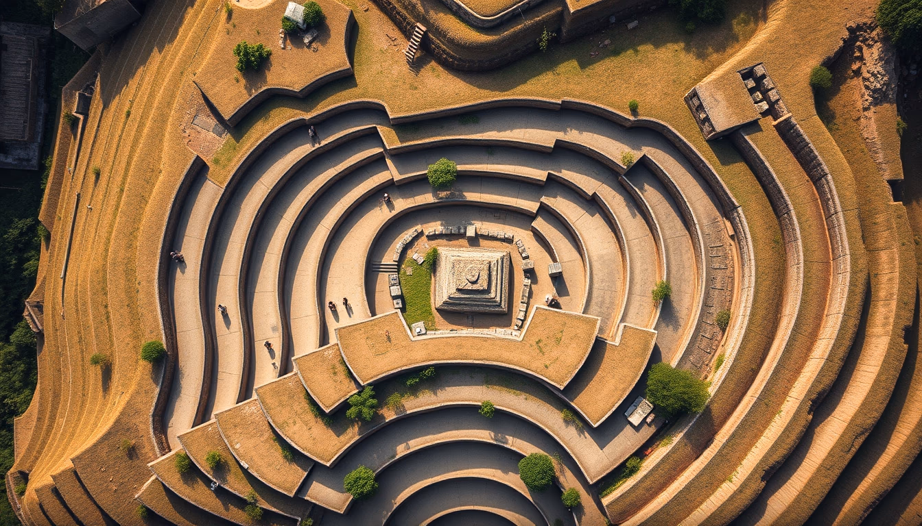 incan terraces in editorial style