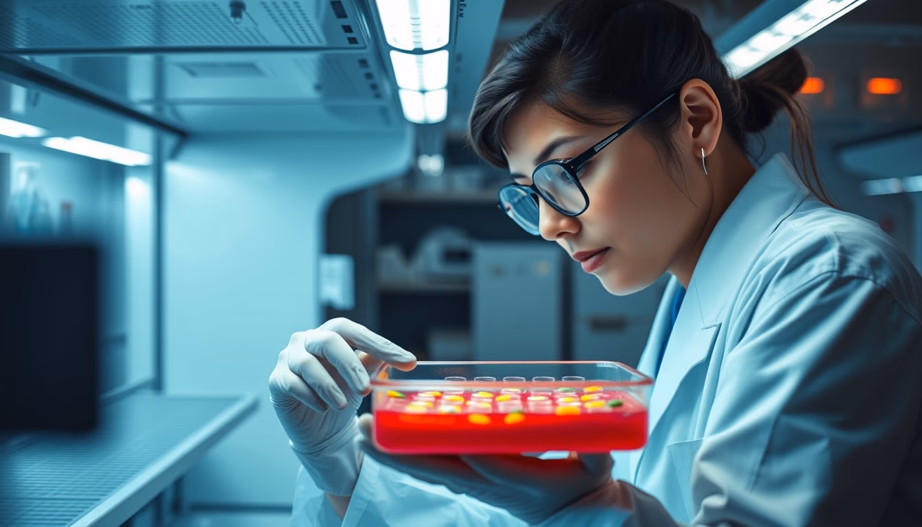 incubator lab petri in editorial style