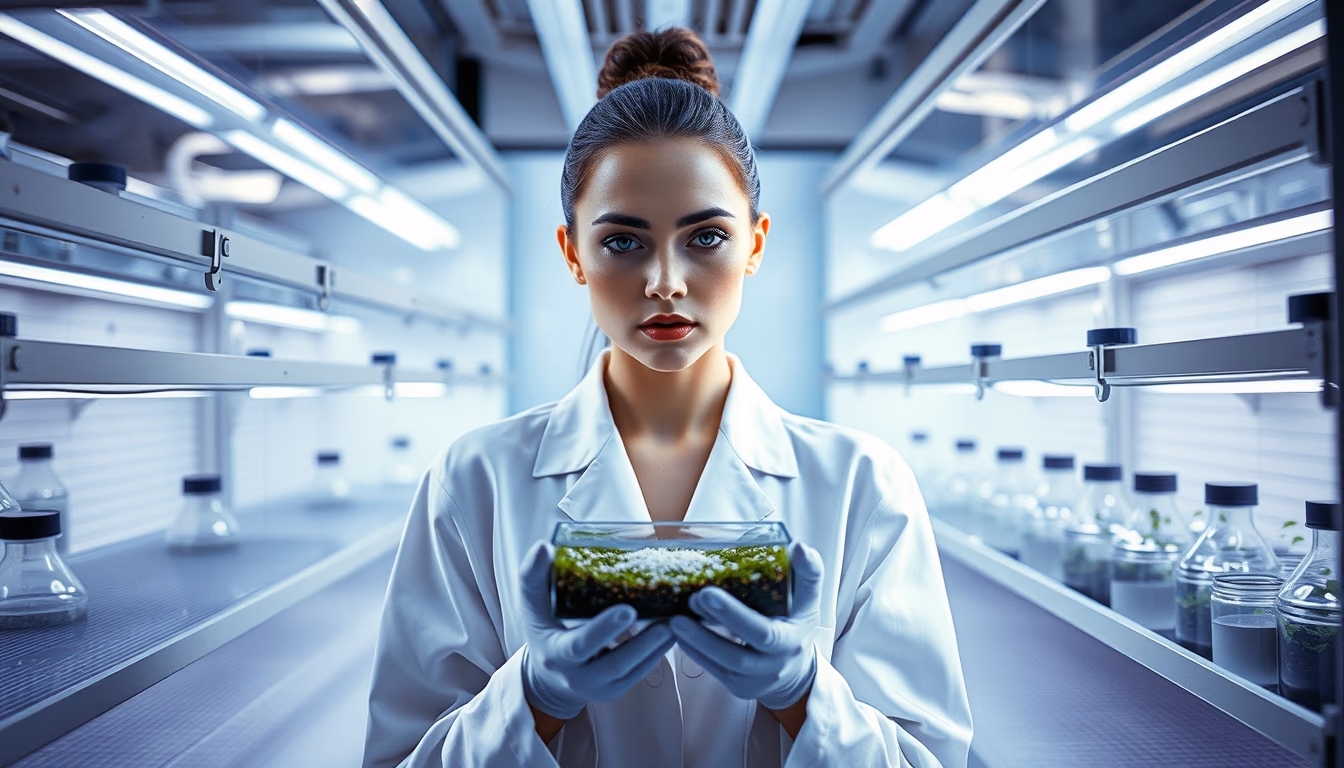 incubator lab petri in editorial style