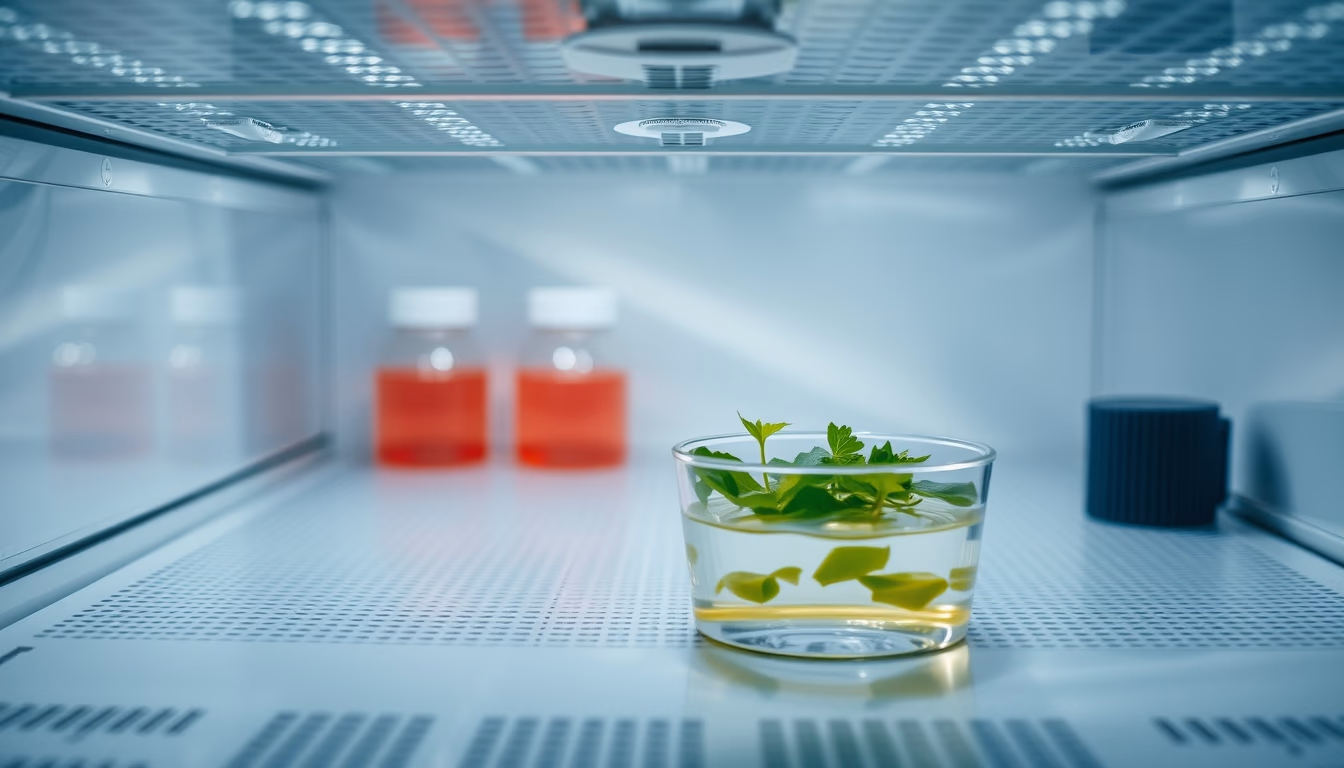 incubator lab petri in editorial style