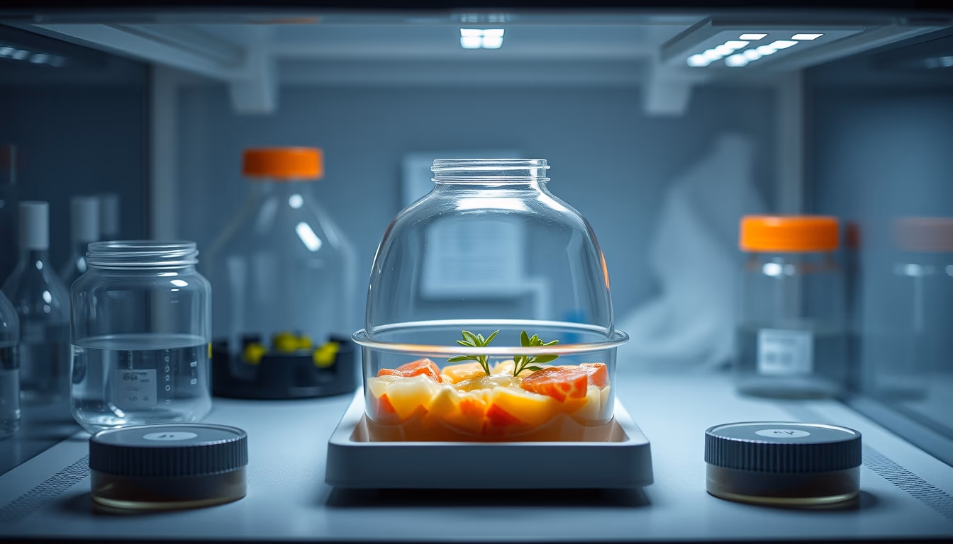 incubator lab petri in editorial style